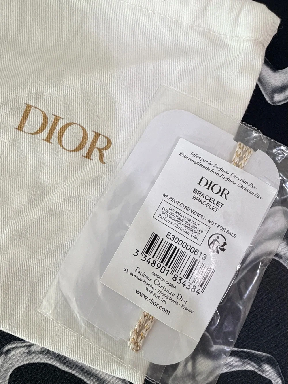 DIOR New J'adore Bracelet Gold Script